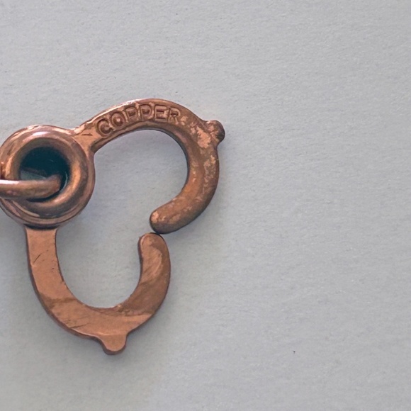 Vintage Copper Link Bracelet Native American Buffalo Indian - Picture 3 of 8